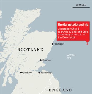 Marea nera Shell in Scozia, fuoriuscita di petrolio da una seconda falla