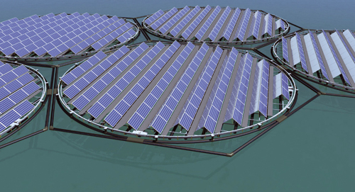 Solare: arriva l'impianto fotovoltaico galleggiante