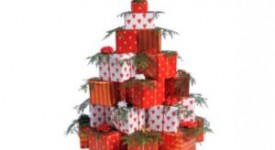 Alberi Natale materiali riciclati