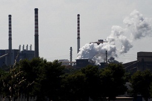 A view of the ILVA plant in the southern