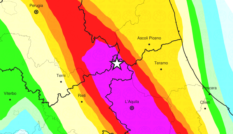 Terremoto in tempo reale, sciame sismico nell'Italia centrale